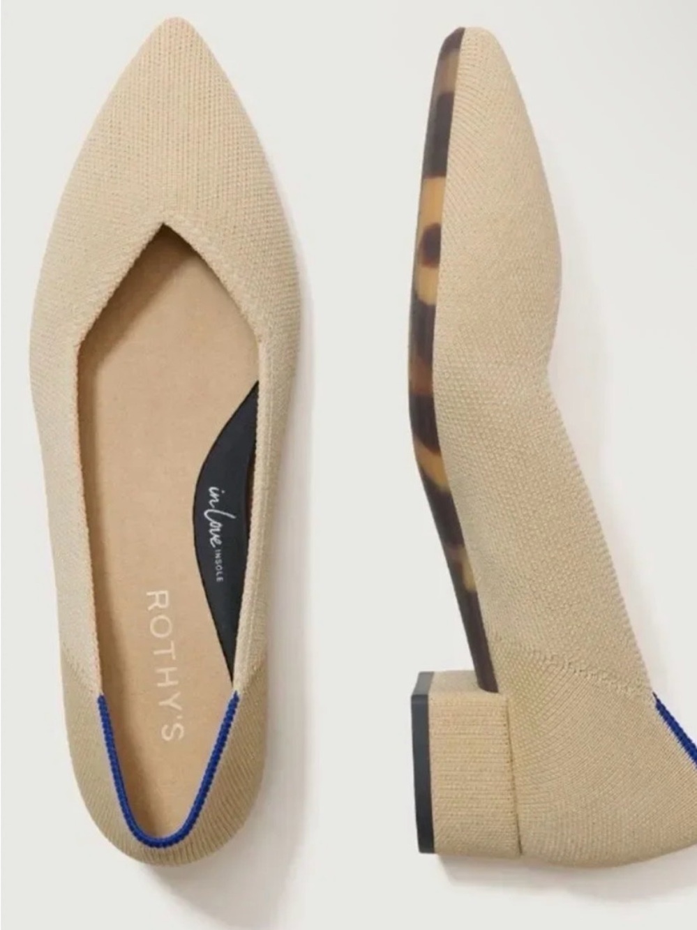 Rothy’s The High Point in Sandstone Beige, size 8.8